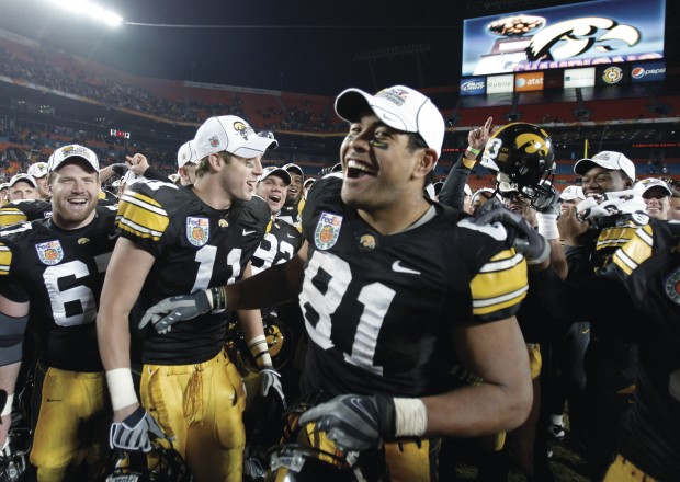 Hawkeyes celebrate